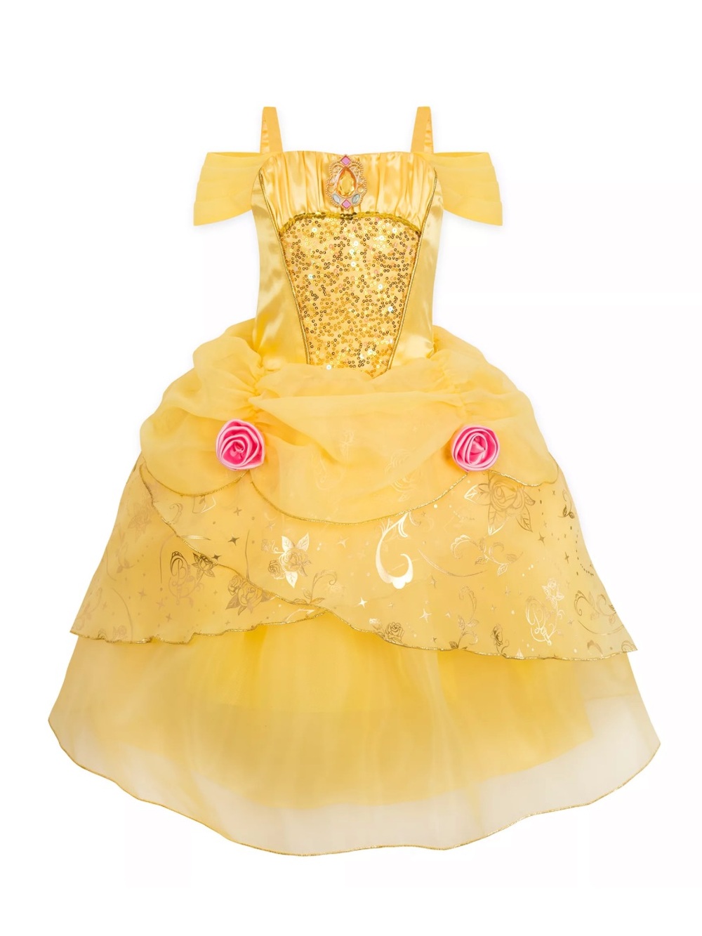 Disney Brand Girl's size 7/8 Beauty & The Beast Belle Yellow Princess Dress